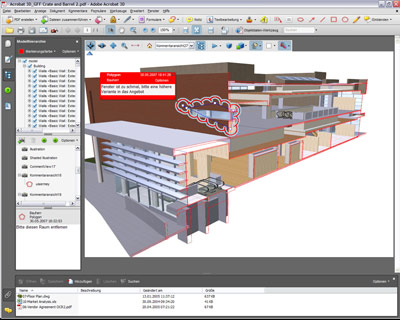 Adobe, CAD, Acrobat 3D Version 8, Architektur, Architektur-CAD, Product Manufacturing Information, Architektur-Software, 3D-Modelle im PDF-Format