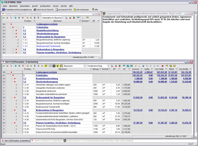 AVA, AVB, ATV, ZTV, Gebudebuch, California 3000 Version 8.4, Raumbuch, Leistungsverzeichnis, Kostenkontrolle, Kostenermittlung, Ausschreibung, LV, Bauunterhaltung