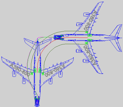 Schleppkurvennachweis, Fahrsimulation, Schleppkurve, Kreisverkehr, Simulationen, Schwerlasttransport